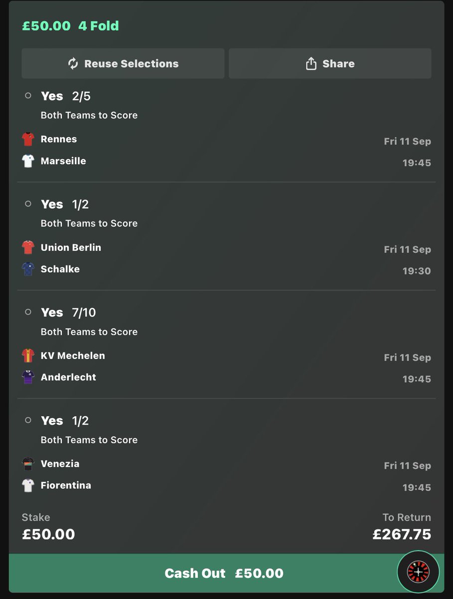 JamieFootyTip's tweet photo. BTTS Acca 

Drop a ❤️ if you’re on https://t.co/tluqzoYhHu