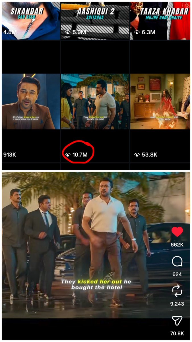 koushi2811's tweet photo. Vishwanath &amp; Sons’ North Reach is next level!🔥
10.7M views &amp; 662K likes in under 8 hours, and it going to reach 1M likes too🔥

The makers really missed an opportunity by not releasing it in the North.
#Suriya #Vishwanthandsons #VAS #Scene https://t.co/4wdboPN1pU