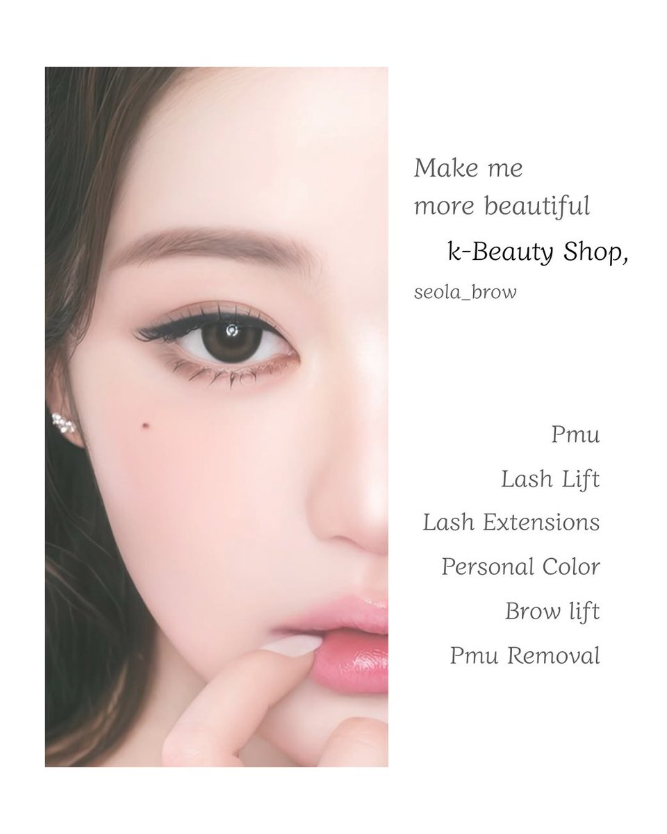 seolabrow's tweet photo. 🇰🇷 K-Brow &amp; Beauty | seola brow
服务项目

半永久纹眉 &amp; 美人痣
睫毛烫翘
(基础烫睫 / 角蛋白烫睫 / 黑染烫睫）
睫毛嫁接
个人色彩测试诊断
角蛋白眉雕

https://t.co/VLoPXYdFsB

#半永久纹眉 #野生眉 #个人色彩测试诊断 #睫毛烫翘 #黑色睫毛染烫 #睫毛嫁接 #アートメイク #pmu #browtatto #spmu https://t.co/vNhJB70wH5