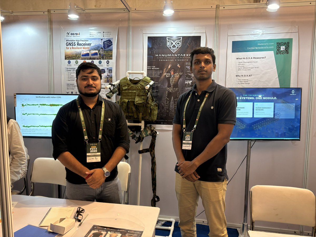 DeftechRaik's tweet photo. FITT Forward 2026 — Engineering India’s Technology Future 🇮🇳

Two impactful days at IIT Delhi — exhibiting, pitching at Demo Day, and connecting with investors, researchers and industry leaders.

Building. Connecting. Scaling. 🇮🇳

#FITTForward2026 #IITDelhi #RaikDeftech https://t.co/gDeeqOzY0W