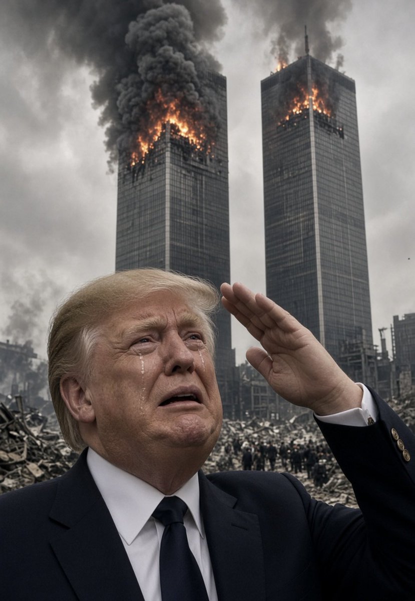 HankDesmondPhD's tweet photo. Enough with the slander on this platform. 

Donald Trump was devastated by the September 11 attacks. Very few people felt more hurt and pain. 

After the attacks, he even gave his employees most of the afternoon off. 

So stop saying he doesn’t care. 

He was there. https://t.co/6A547GVf1D