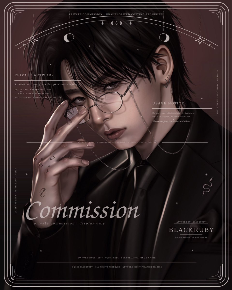 blackruuby's tweet photo. Commissions are OPEN again!! ✨
Sketch bust + half body are open, and my other services are on waitlist for now 💖
I also made a carrd with my prices, tos &amp; more info hehe

🔗VGen: https://t.co/7Lt8PcBTzN
🔗Carrd: https://t.co/RhPqvgKjp6

#VGenComm #Commission https://t.co/Ij5UFQnIrC