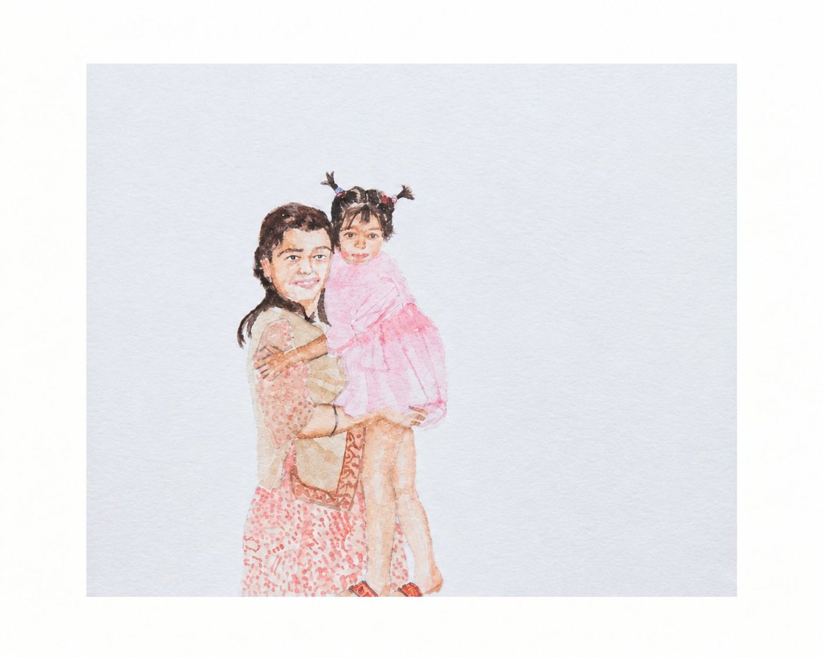 Md_Naim_'s tweet photo. ANUSMARAN | 10 
Carrying a piece of childhood in her arms.
A candid, gentle moment between two sisters brought back to life into a 
Miniature watercolor on paper 2.5x3 inch#art 

#artwork #MiniaturePainting #anusmaran #IndianArt #WatercolorArt #TraditionalArt #ArtOnx #ArtistonX https://t.co/GNYgZjYazW