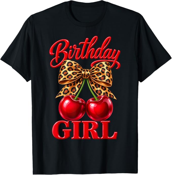 t_tshirtdesign's tweet photo. I NEED this Birthday Girl T-shirt! 🎂🍒🎀

The cherries, leopard-print bow, and bold red design are perfect for celebrating in style. Treat yourself or surprise a birthday girl! ❤️

🛍️ Get it here: https://t.co/0LmhrfKt5m

#BirthdayGirl #BirthdayShirt #BirthdayOutfit #GiftForHer https://t.co/FDjCismwXX