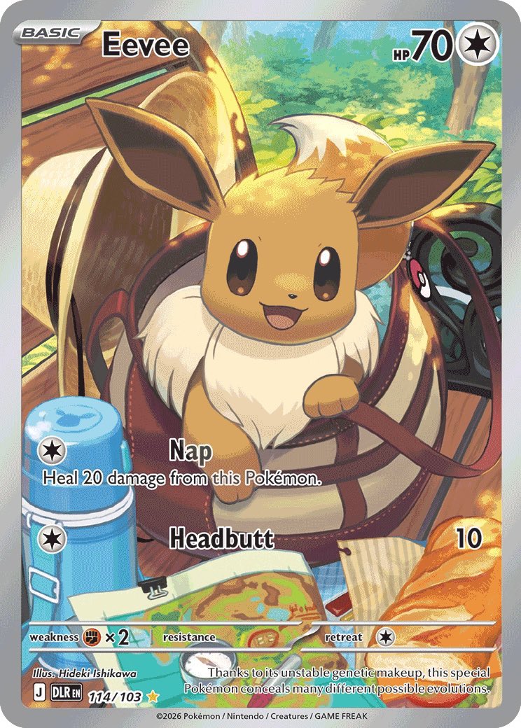 PokemonRestocks's tweet photo. Eevee Illustration Rare Officially Revealed in English from Delta Reign! ✨

#Pokemon #PokemonTCG https://t.co/Hyr3QK5wbc