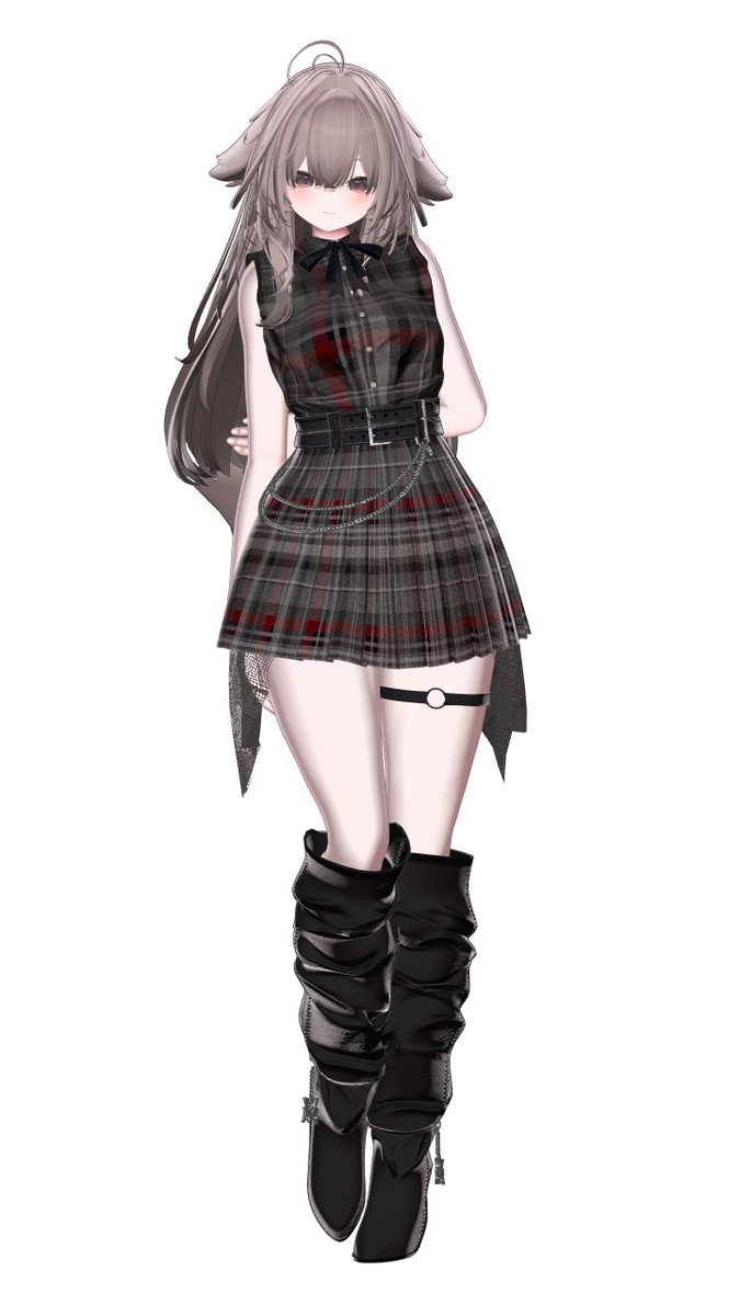 SYGNA_VRC's tweet photo. 現在制作中の衣装の基本デザインです。
マテリアルを制作中で、今月末ごろのリリースを予定しています！

#SYGNA_VRC #VRChat https://t.co/yQpt9C15Ql