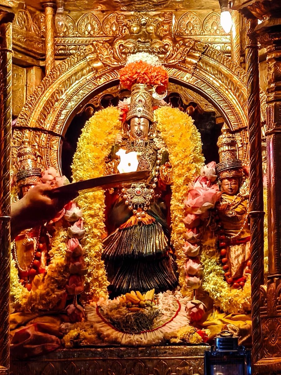 KanchiMatham's tweet photo. காஞ்சி ஸ்ரீ காமாக்ஷி அம்பாள் சுக்ர வார தங்கரத உத்ஸவம்- #Kanchi Kamakshi Ambal Devasthanam- Shukravaram Swarna Rathotsavam performed this evening- 11 Sep. 2026 #kamakoti https://t.co/8eUtEvzioY