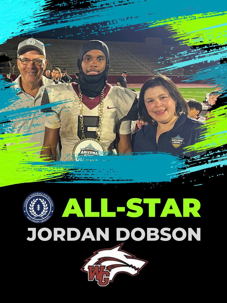 NFFsoArizona's tweet photo. Leading off this round of recognition in So. AZ prep ๐! ๐๐ to the character-driven & coach-selected NFFSAC All-Star of the Game @JordanDobson520 of @WaldenGroveHS
We see you & your super powers! @theARIZONABOWL & AZ Blue Blazers volunteers.
#helmetonhelmetoff #buildthemup https://t.co/tTg4mH6uu9