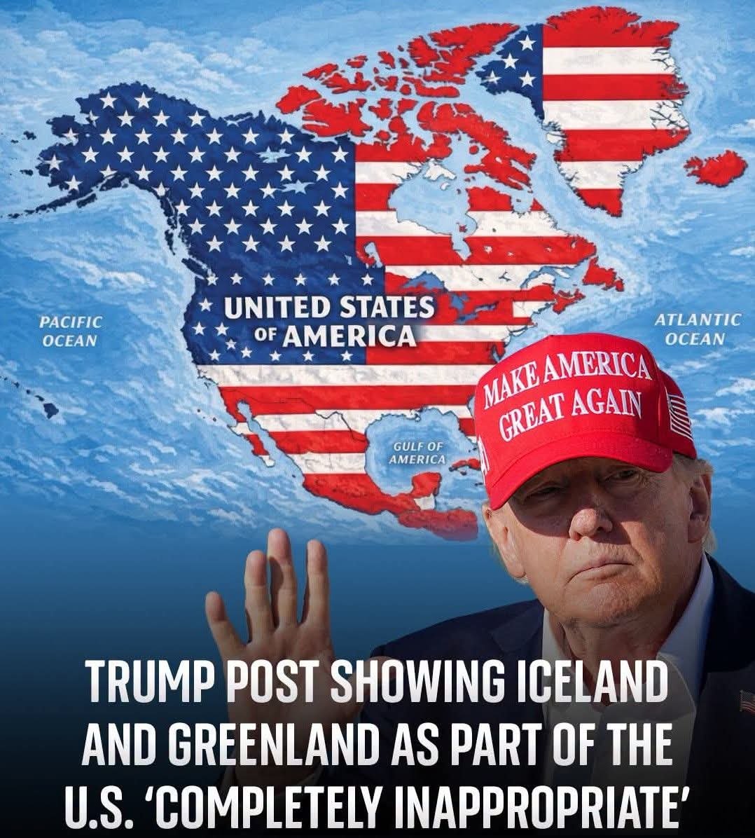 thumpologist's tweet photo. @MelGibsonxvyv Yep I'm in support of President Trump invite/ Annex all this territory as US territory include Venezuela too all one country One Nation one Constitution One Republic. All these clowns want to sneak into America just bring America to them. https://t.co/kX2QjSZpL6