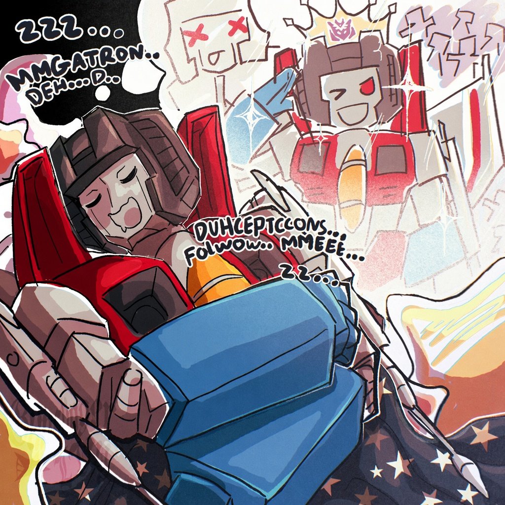 RinGuji's tweet photo. SWEET DREAMS, STARSCREAM!! ★ https://t.co/mcSLIQ2GuX