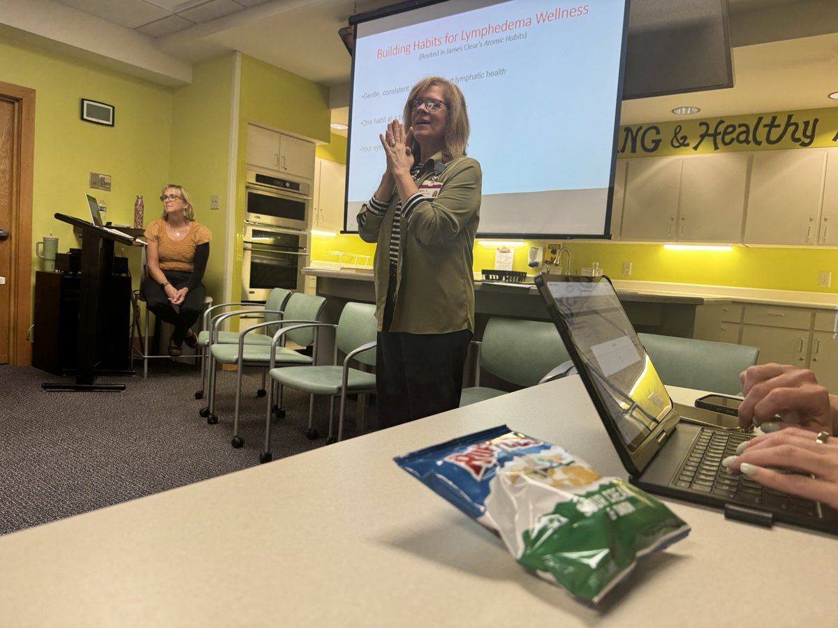 UpstateMonarchs's tweet photo. Yesterday, Beth Alexander led a fantastic panel of Lymphedema Success Stories at the Prisma Life Center, following Elisa May's presentation on Lymphedema Basics and Lymphatic Exercises. Thank you to the Prisma Life Center for hosting and to Tactile Medical for providing food. https://t.co/vJXsNd7xJH