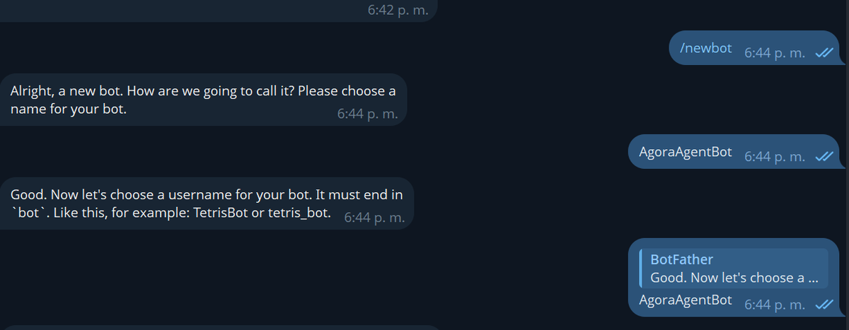 AgoraAgentrh's tweet photo. Walkthrough to set up your own stock trading agent on TG

Go here first

Type:

/newbot

Name:

Then you get your API 

https://t.co/k1fSUQGQbn https://t.co/JHb3MbMcc6