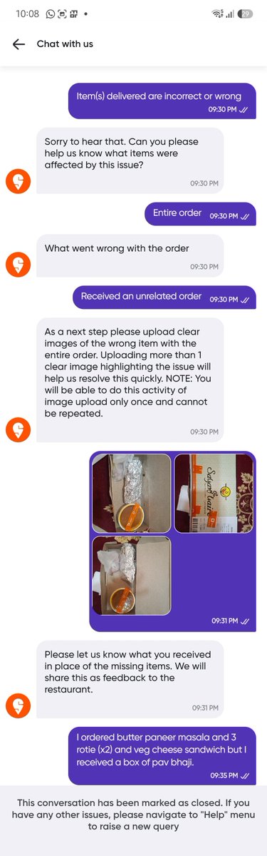 YKB_Rules's tweet photo. @Swiggy @ConsumerAffairs @jagograhakjago Order details, bill and screenshots of the incorrect delivery/complaint are available as evidence.
#Swiggy #ConsumerRights #ConsumerComplaint #CustomerService https://t.co/0VmSjzcbB2