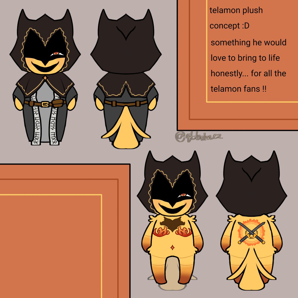 qtbohnez's tweet photo. ahmm hello to all telamon fans, myers has created a littoll telamon plushie concept...

he strongly wishes to, as he says here, to bring this little guy to life for us fans but what do we think.. tehe x3

#telamon #sfoth #roblox #robloxfanart #shedletsky https://t.co/HGeHzLcIFs