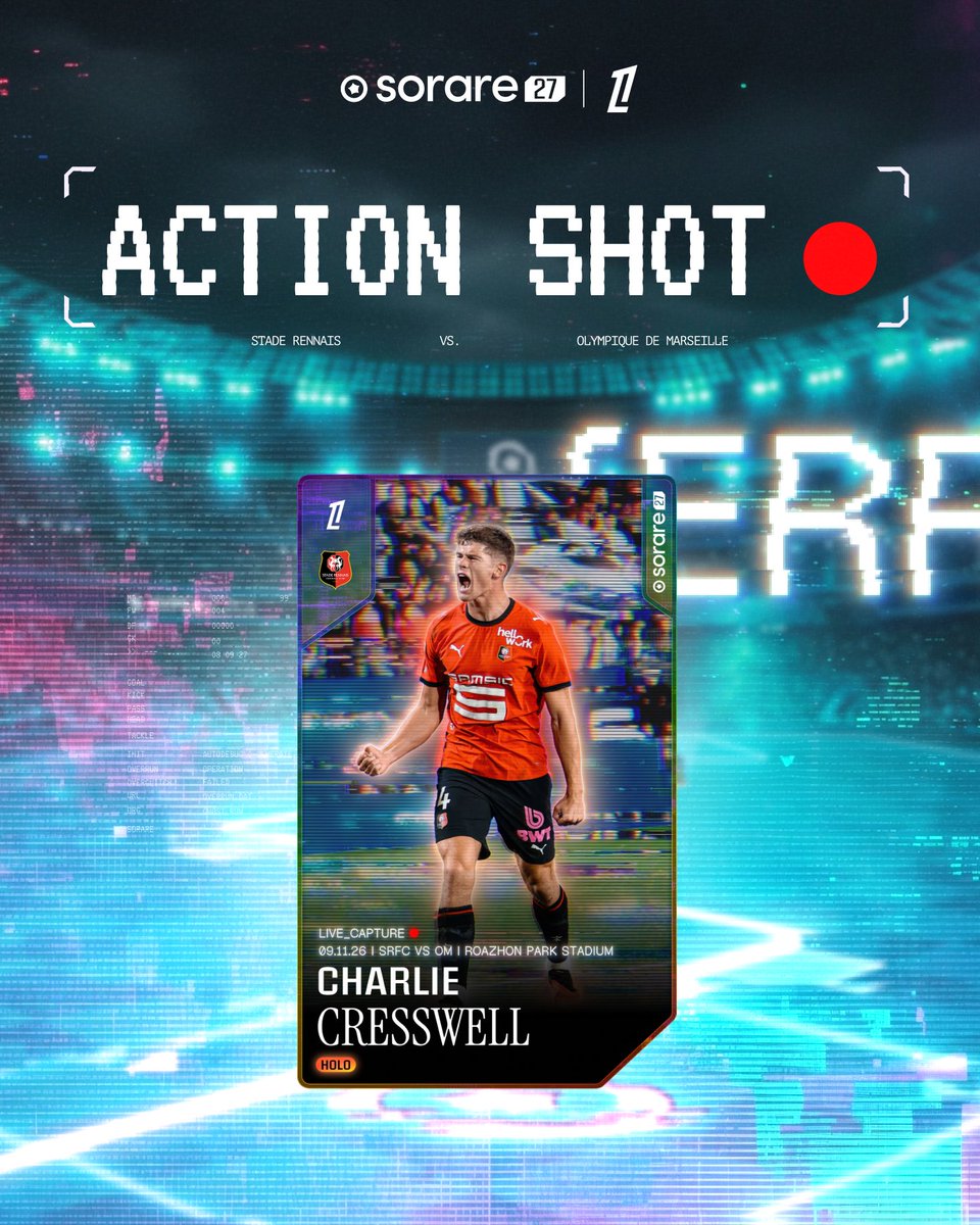 Sorare's tweet photo. Charlie Cresswell: a rock at the back, a clean sheet and three points... 🧱

Surely that’s worth an Action Shot, right? 📸

❤️ if you want this card… &amp; maybe a few others 👀 https://t.co/5m9xFVQiDw
