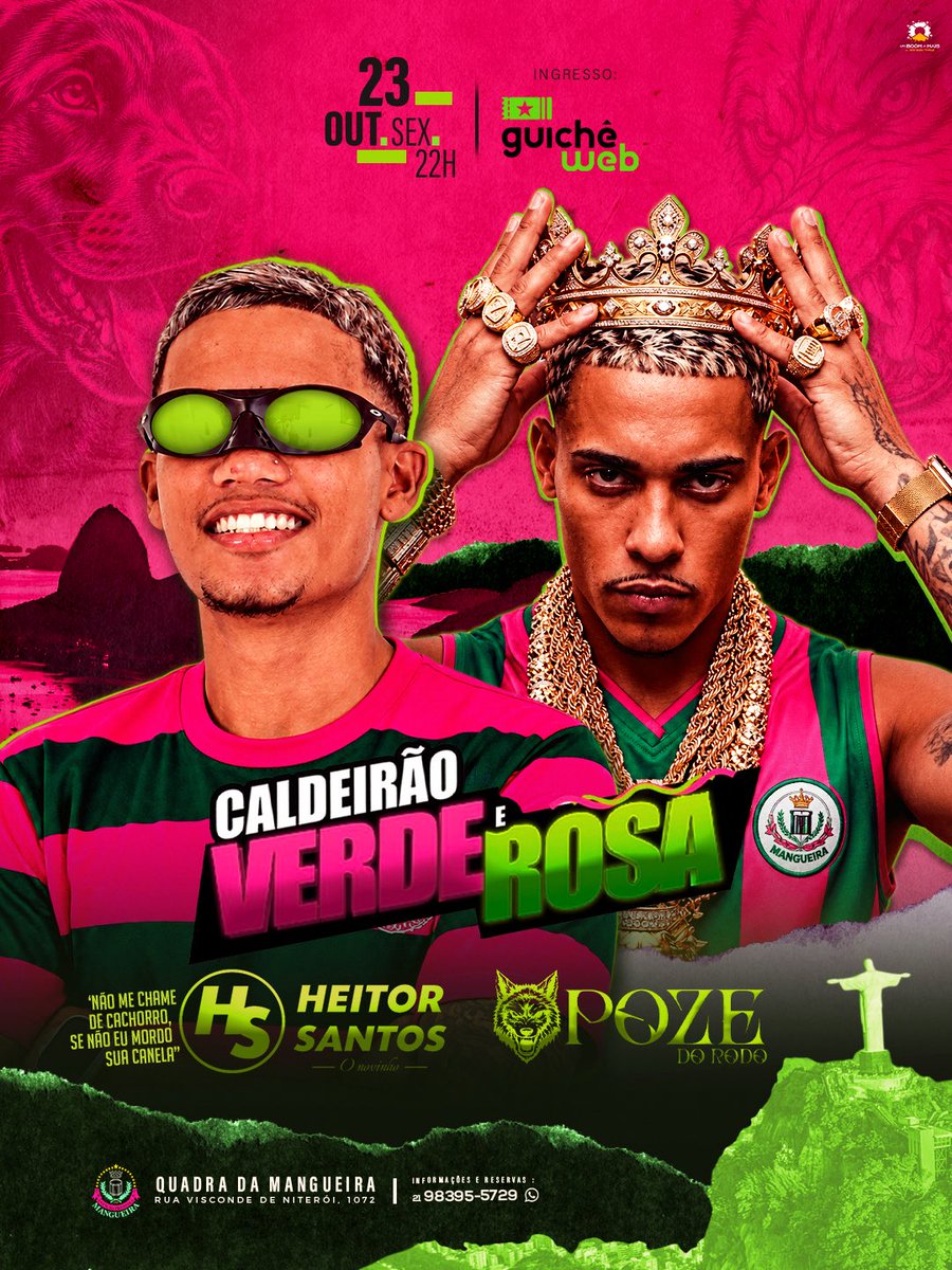 guerraproducoes's tweet photo. CALDEIRÃO 💚🩷🔥 https://t.co/TGjBd0DNIa