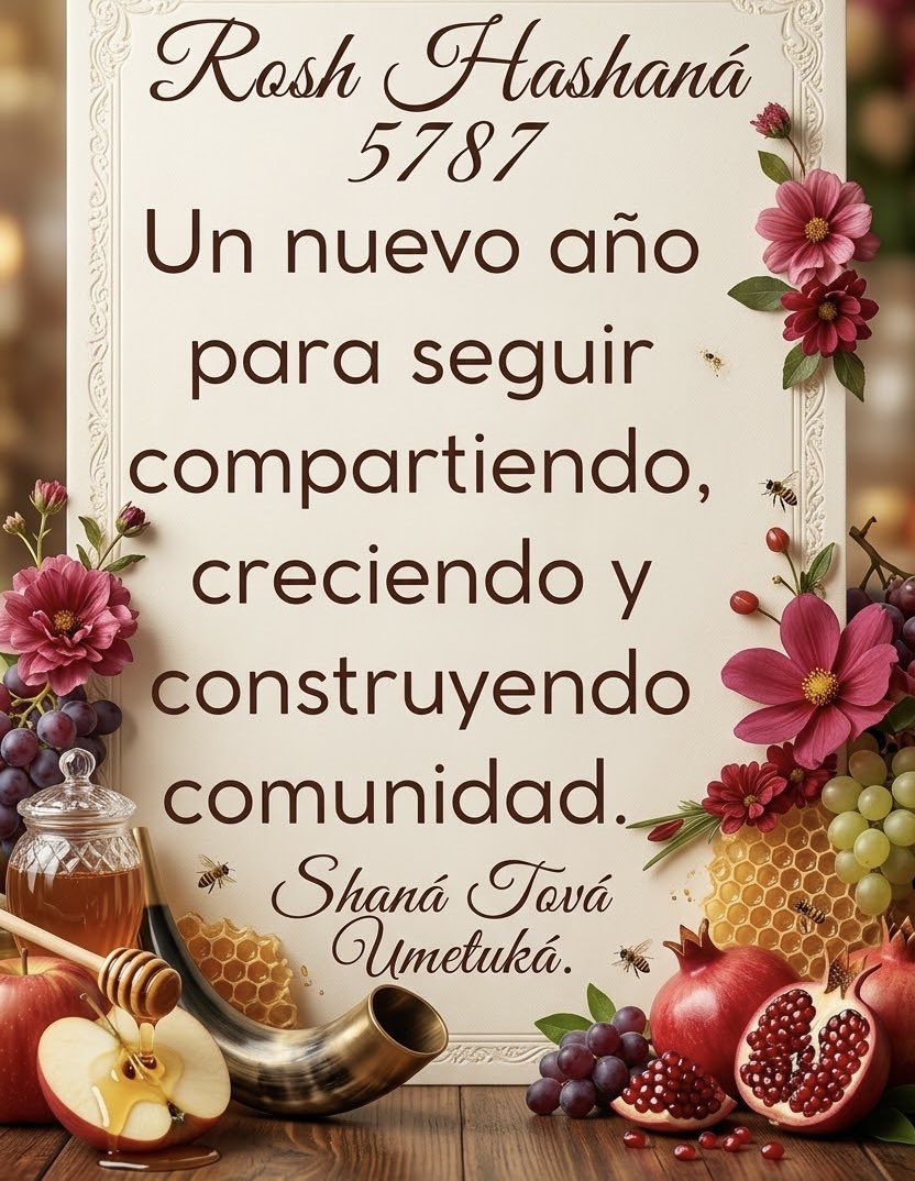 jcgilmart's tweet photo. @Mayer Feliz y dulce año nuevo a toda la comunidad judía de #Panamá y el mundo. 🫶🏼✡️

#ShanáTová #Umetuká https://t.co/ICaqPDo8uK
