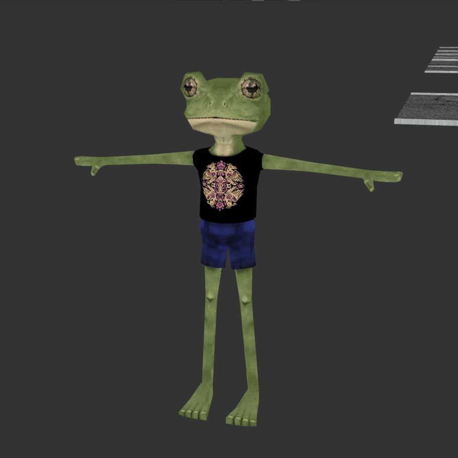 VertexNightExe's tweet photo. sooo. after a lot of time of nothing i make this - Mr.Froggotie, the Sir of abandoned [insert your location]
#b3d #indiedev #solodev #cozyhorror https://t.co/pbIJyJ6lJB
