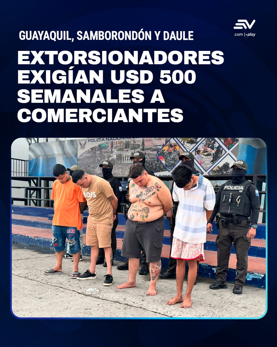 EcuavisaInforma's tweet photo. 📲 https://t.co/iwOattawue 🚨 El grupo operaba en Guayaquil, Durán, Samborondón y Daule y está vinculado a los Tiguerones Fénix. https://t.co/X3du1cjo6F