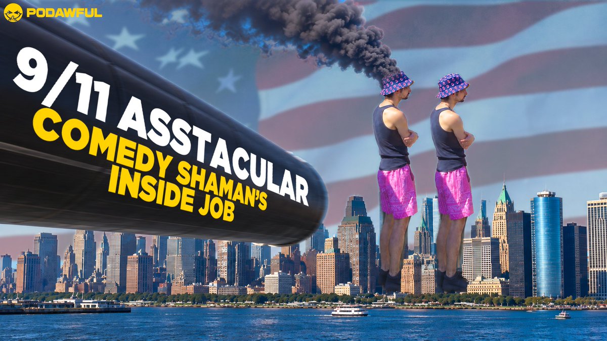 PODAWFUL's tweet photo. [loading...] LIVE 2NITE @ 8PM EASTERN

https://t.co/DS8PBmHr2E

It's a PODAWFUL HOLIDAY! Comedy Shaman has gone for a total rebrand. He's now the SODOMY SHAMAN, and he's dildoposting on main. INVESTIGATE 9/11. Shaman's dildo was an inside job. A second toy has hit the Shamanhole. Wet lube can't grease steel cheeks.