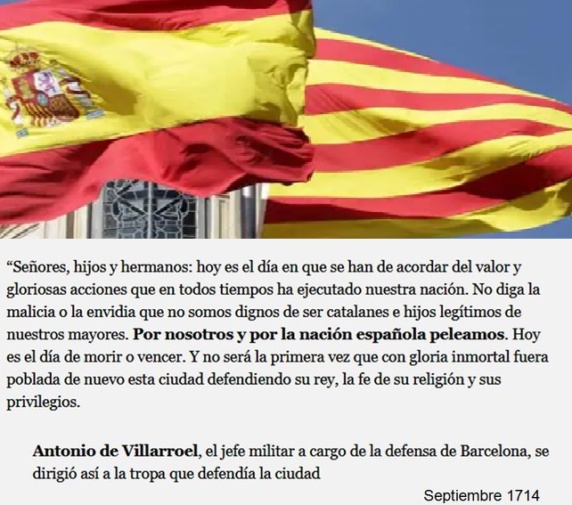 CCivicaCatalana's tweet photo. Lo de la #Diada de Cataluña es algo insólito en todo el mundo.

Es la única fiesta donde se oculta, esconde y nunca se menciona lo que decían los héroes tan festejados y homenajeados.

Como seguro que es un olvido, aquí queda. https://t.co/XTXhoWgEZC