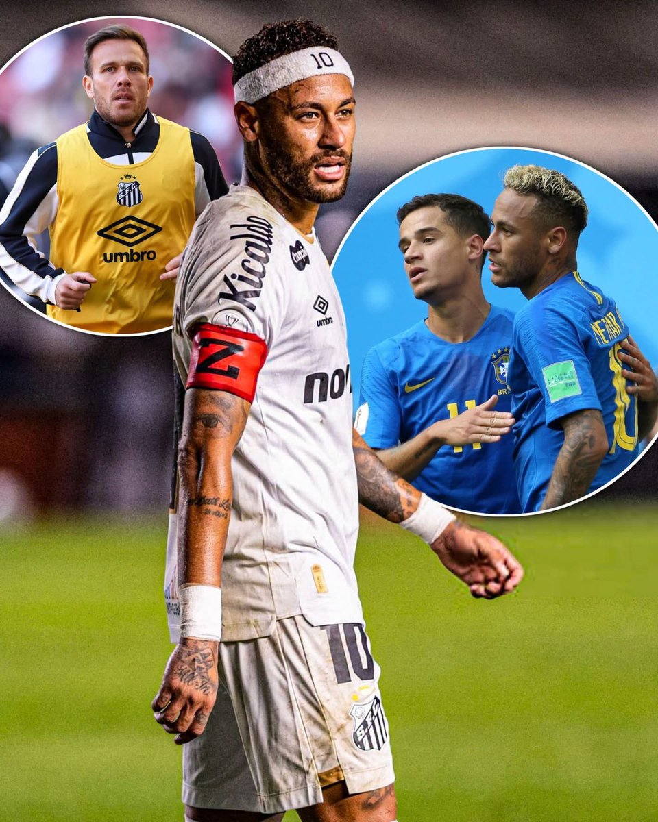 Sport14X's tweet photo. 🚨 NEYMAR 🇧🇷 HAS LIFTED SANTOS’ TRANSFER BAN AND BRINGS ARTHUR AND COUTINHO BACK TO THE CLUB!!! 😳🖤🤍

Through his sports marketing company, the Brazilian paid €2M to lift Santos’ transfer ban. 💰

The former PSG player convinced Arthur, Everton Cebolinha and, more difficultly, Philippe Coutinho. 🤩

The objective: REACH THE COPA SUDAMERICANA FINAL! 🏆

🗞️ @lequipe