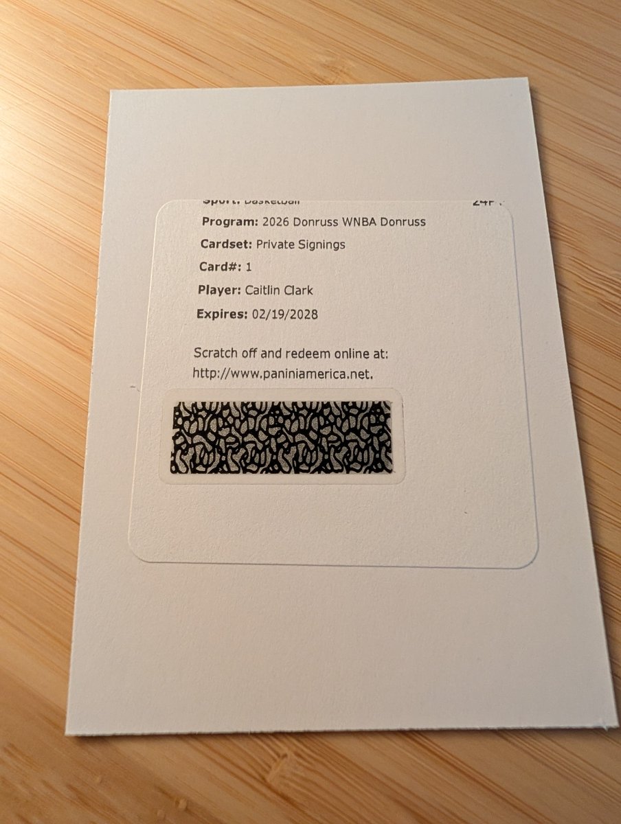 zbbud's tweet photo. First time pulling a redemption! @CardPurchaser https://t.co/10ZRPkdSCm
