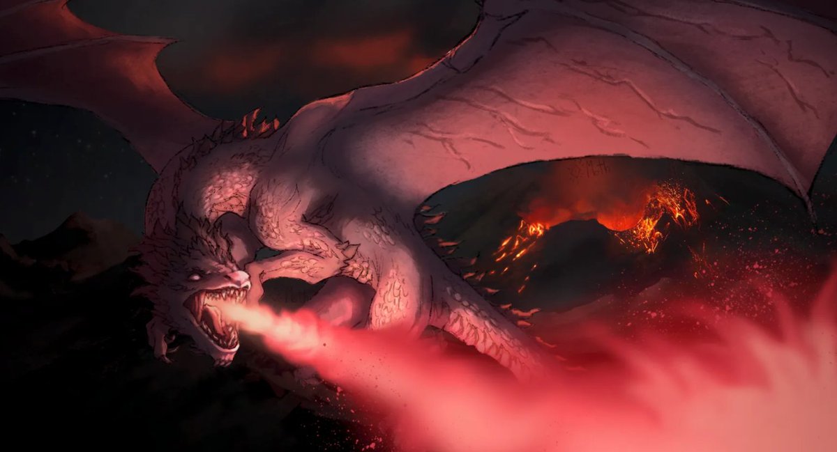 Nicky_Rose091's tweet photo. A fierce dragon soaring through the darkness and unleashing its blazing fire 🔥🐉
Dark fantasy vibes with a powerful and intense atmosphere
#DragonArt #FantasyArt #DigitalArt #Dragon #FurryArt #ArtistOnTwitter #ArtCommissions https://t.co/hYkmnyiVgq