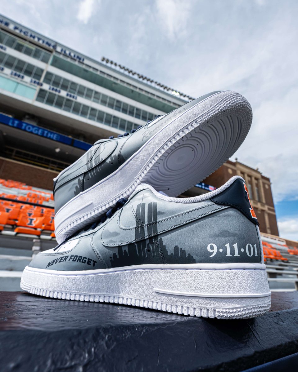 IlliniFootball's tweet photo. Honoring the day. One step at a time.

Coach B's kicks vs Duke. https://t.co/K1Hzk0v6EN