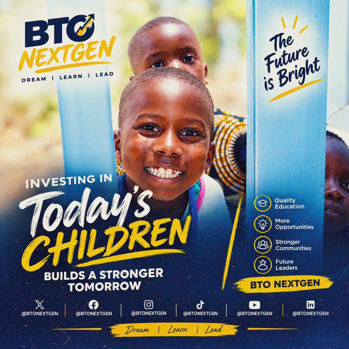 BTONEXTGEN's tweet photo. BTO NEXTGEN is a space where ideas, creativity &amp; youthful energy come together to inspire a better future.

Different perspectives. One vision. The Next Generation is here.

BTO NEXTGEN - Inspired by Leadership. Powered by Creativity.

#BTONEXTGEN #InspiredByLeadership #BTO https://t.co/DiiIcSYng1