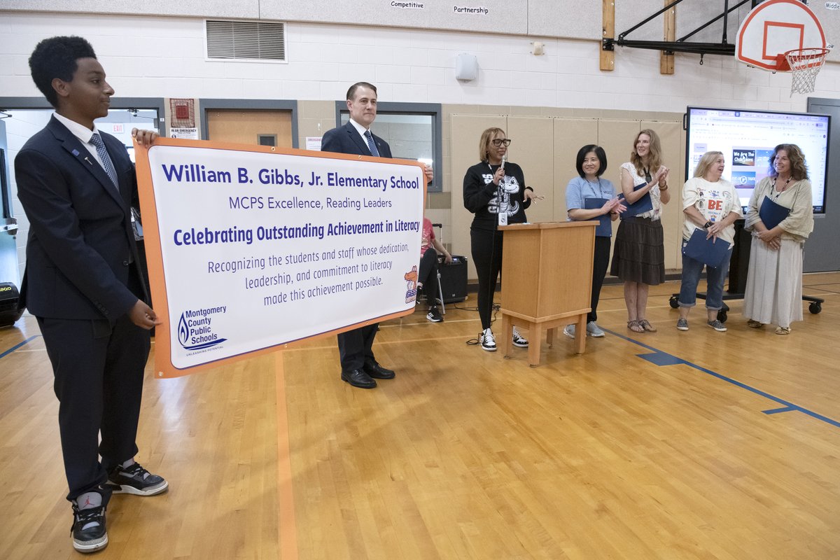 MCPS's tweet photo. 📚🐊 Today, students at William B. Gibbs, Jr. Elementary School came together for an all-school assembly to celebrate their outstanding achievement in literacy, continue the motivation and, of course, have some gator fun! 🎉👏
#MCPSFutureReady https://t.co/NehvQaorPm
