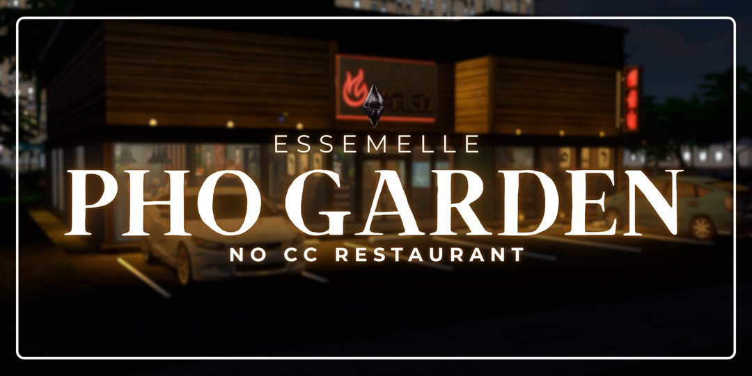 essemellee's tweet photo. want a no cc pho spot for your sims to go to? check it out pho garden! (for free) #thesims4

Download Here:
https://t.co/agabK5jeyf https://t.co/lIMQWy9h3L