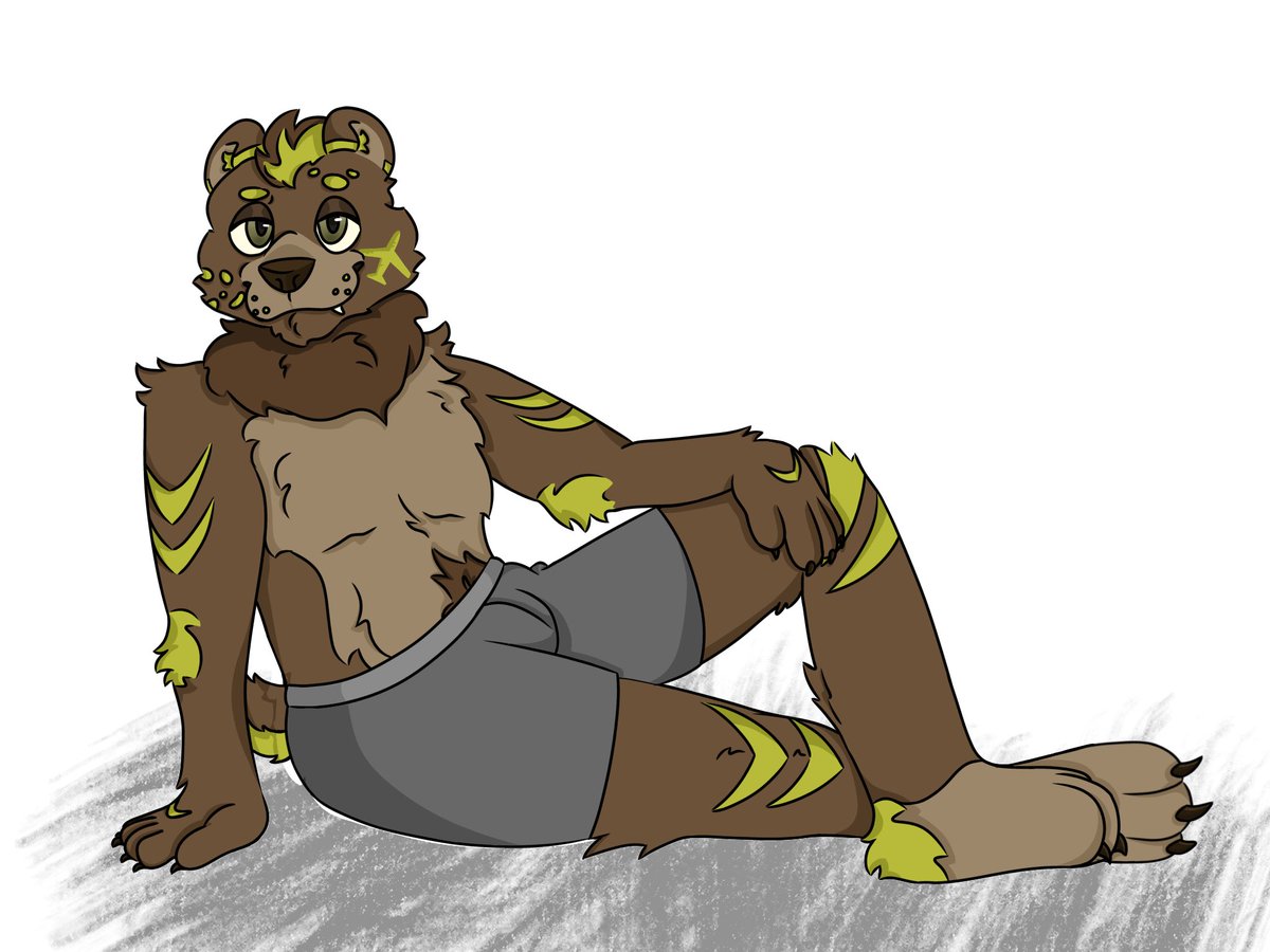 RutanTheBear's tweet photo. Rutan’s just chillin’  #furryㅤㅤㅤ #furryartㅤㅤㅤ #art #bear https://t.co/4GuR35X7z5