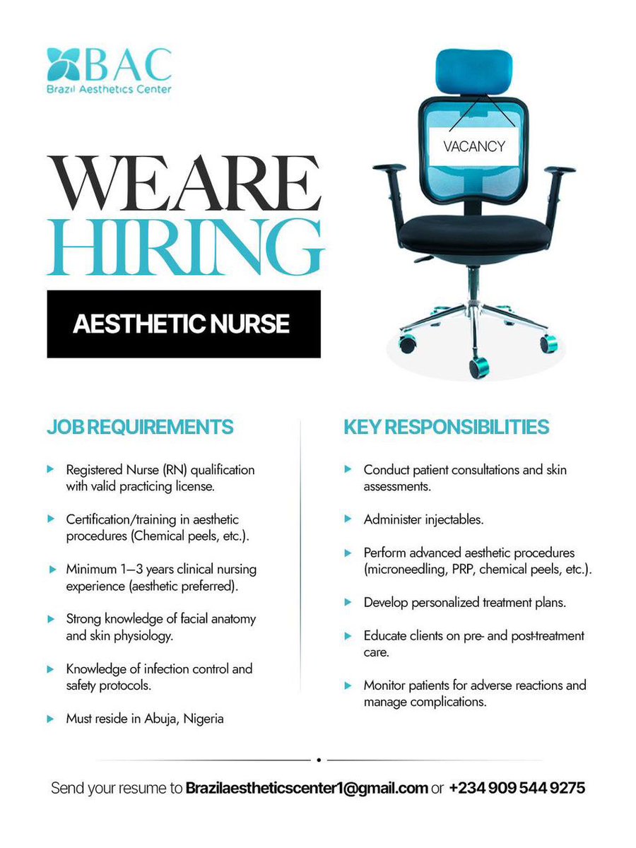 tiwaoba's tweet photo. If you know someone who is qualified for this role, please share it with them 🤲🏼

Please RT 🙏🏼 https://t.co/u1jmPRbU5h