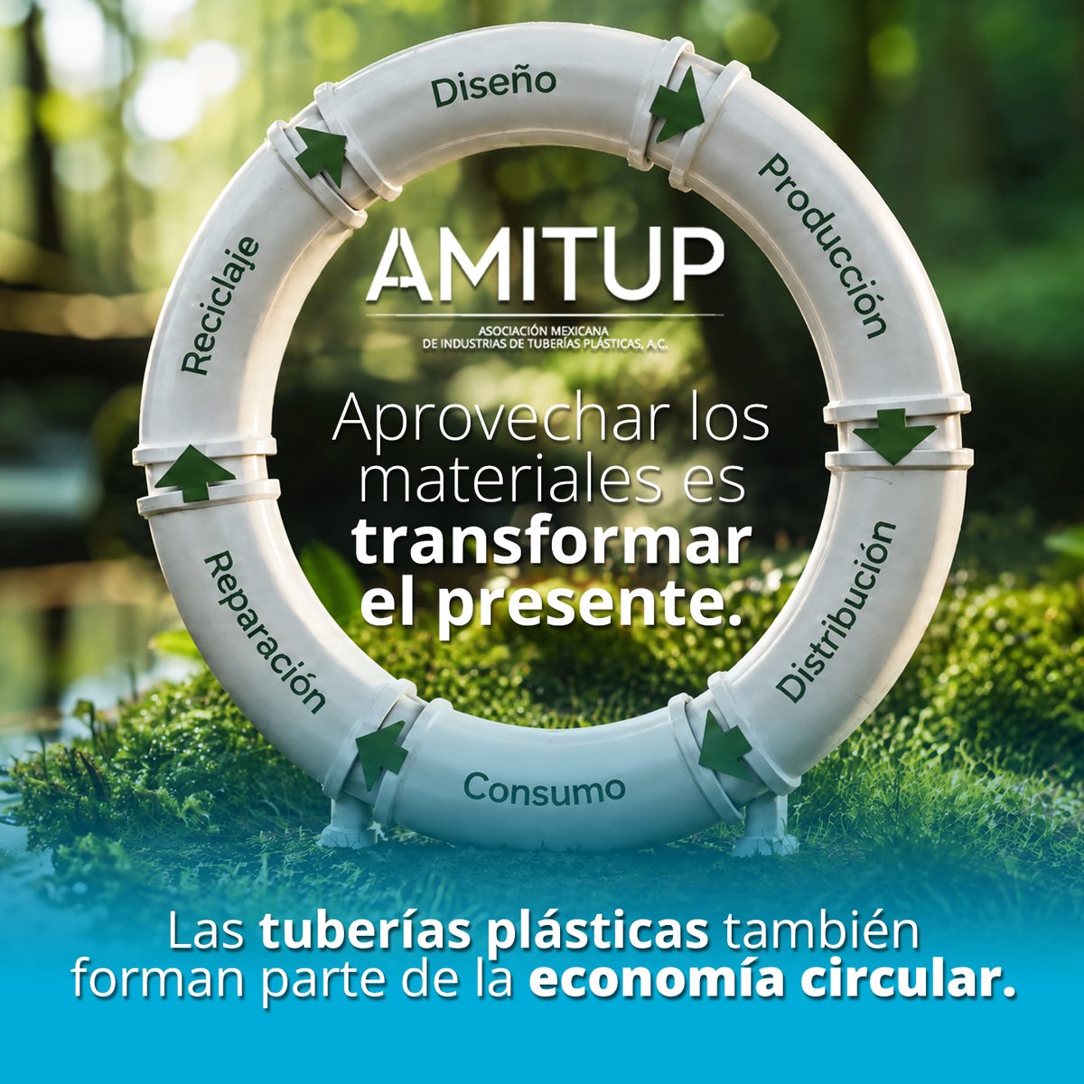 AmitupOficial's tweet photo. ♻️ Darle más vida a los materiales también es construir futuro

Las tuberías plásticas forman parte de un modelo de economía circular, donde el aprovechamiento, el reciclaje y la gestión responsable de los materiales permiten reducir desperdicios y aprovechar mejor los recursos. https://t.co/TQzQCcNHrV