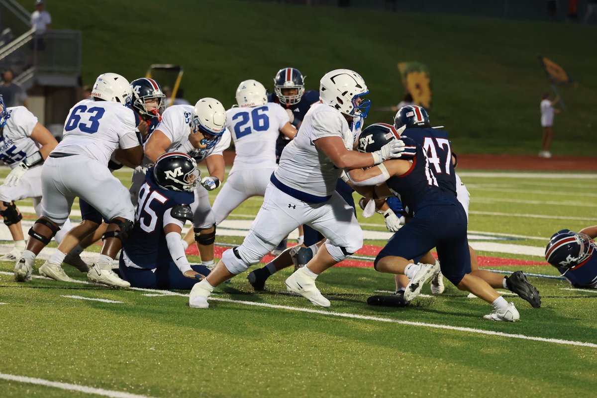RockhurstFB's tweet photo. And a shoutout to the offensive line! Over the last two weeks' road wins, Rock's OL has paved the way for 327 YPG and 33 PPG, while giving up just one sack:
James O'Farrell '27, Jack Sprague '27, Reece Fisher '28, Tom Koetting '28, Kevin Novel III '29, and Ryan Lewellen '29! https://t.co/KYQN9JGr8I
