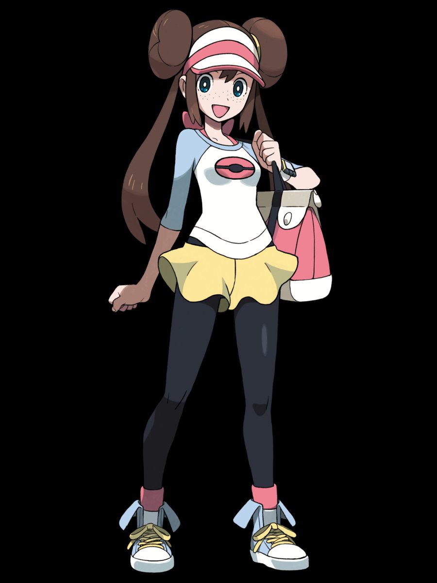 PokezillaZ_07's tweet photo. A totally normal image Rosa's from Pokémon Black 2 and White 2's official key artwork https://t.co/OrpLpHvrQ4