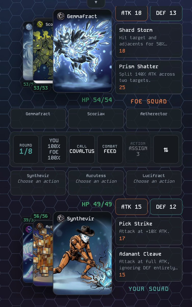 covaltus's tweet photo. Trivaltus, the first game available once our cards have revealed is available on desktop and mobile browsers, thanks to our community the beta testing helped us improve the look a lot. 😎

Our @notapunkscult community may recognise a couple of characters in these screen shots... https://t.co/B0dcthWhbN