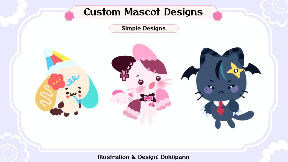 dokiipann's tweet photo. Simple Mascot Designs 🩷

#vgen #vgenopen https://t.co/dpO6WNPjV6