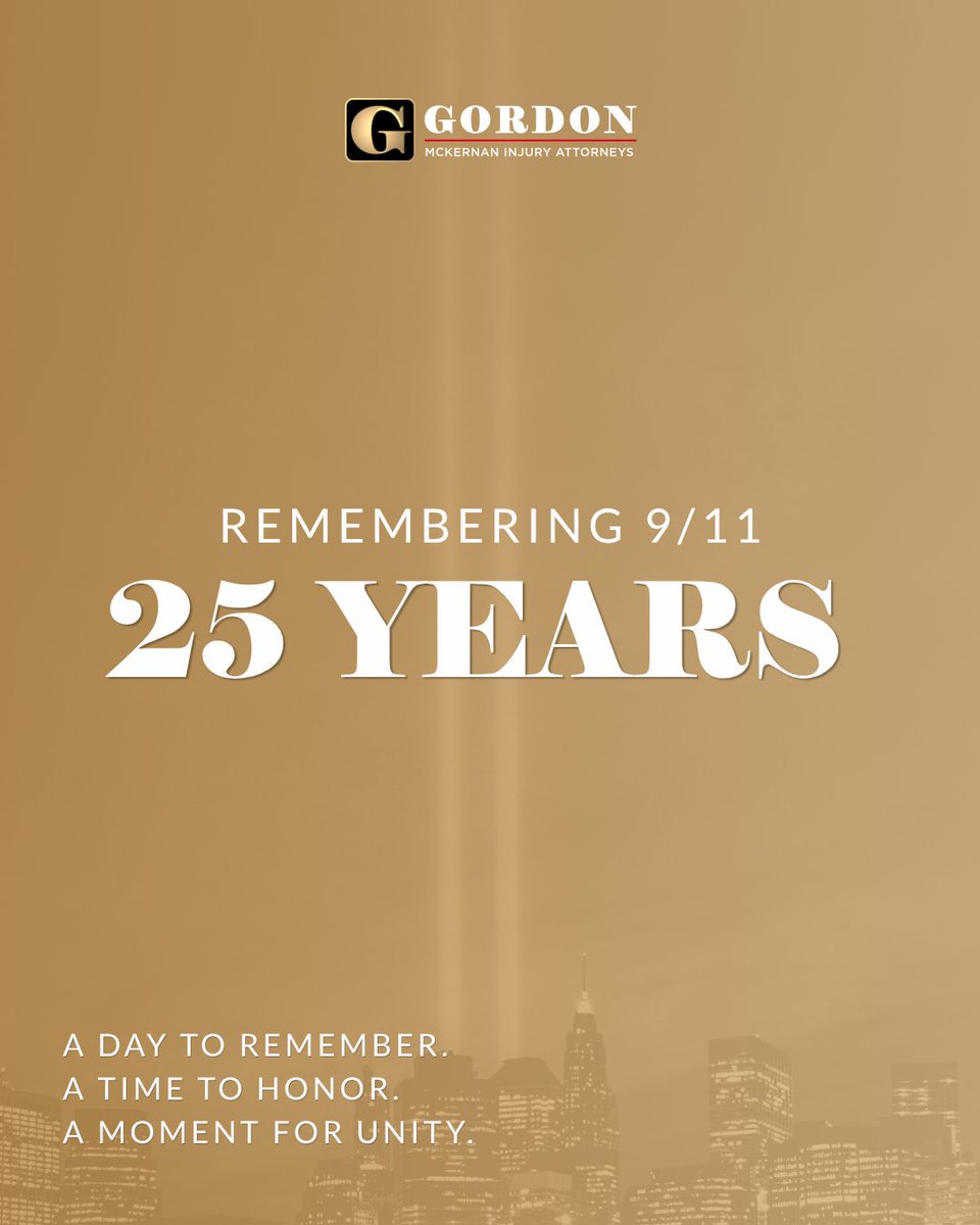 getGordon's tweet photo. Today, we pause to honor the memory of the lives lost on September 11, 2001, and to express our deepest gratitude to the first responders in everyday heroes who showed extraordinary courage💛

#remembering911 #neverforget https://t.co/h250g6s1rs