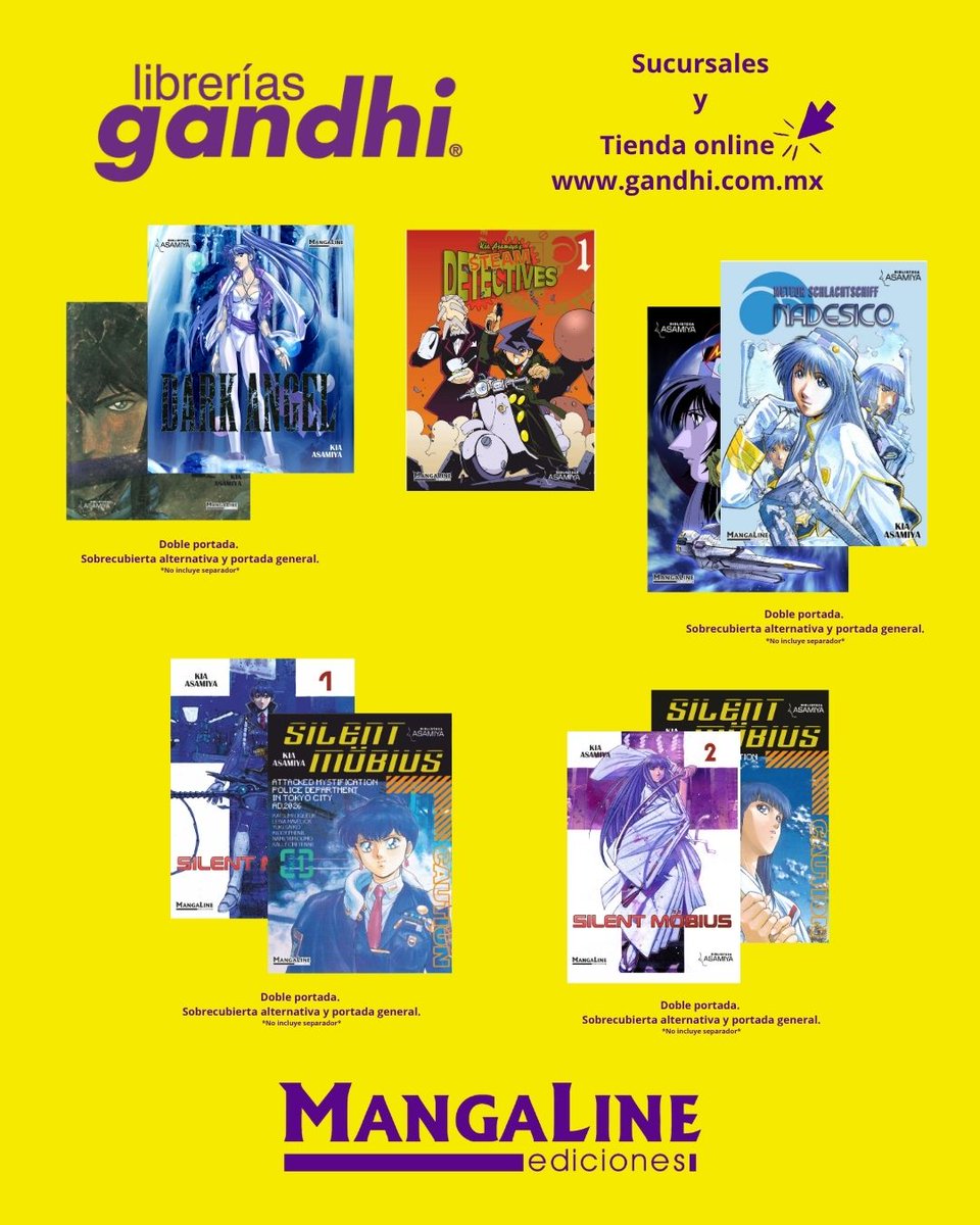 MangaLineMX's tweet photo. 📌 Disponibilidad sujeta a existencias en tienda en línea y/o sucursales.
Si no encuentras el título en tu sucursal más cercana, consulta directamente con Gandhi las opciones disponibles para adquirirlo.
#MangaLine https://t.co/Nm6VAGbf0J