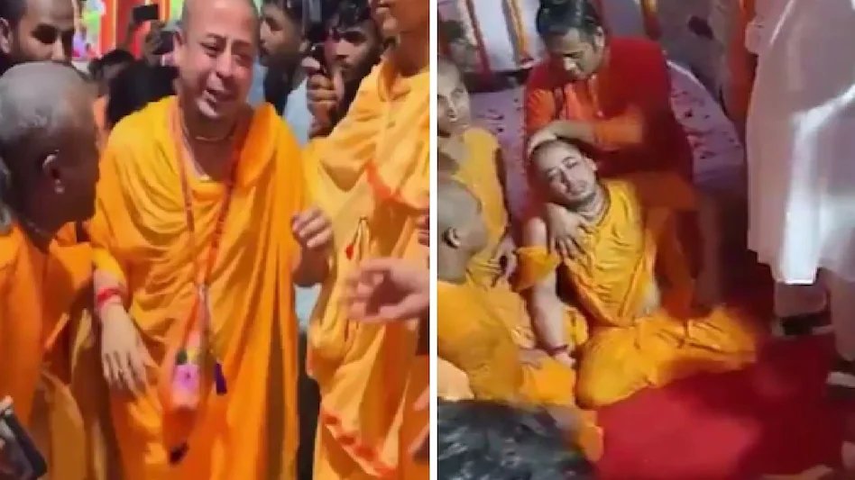 aajtak's tweet photo. मीडिया में जेल में बंद बांग्लादेशी संत चिन्मय कृष्ण दास प्रभु की अपनी मां के पार्थिव शरीर के पास शोक मनाते हुए तस्वीरें सामने आने के बाद, तृणमूल कांग्रेस ने शुक्रवार को उनकी दुर्दशा पर चुप्पी साधे रखने के लिए बीजेपी की कड़ी आलोचना की.

पूरी खबर: https://t.co/mL3PXWfYdw

#WestBengal #ChinmoyKrishnaDasPrabhu #Bangladesh #TMC #BJP
