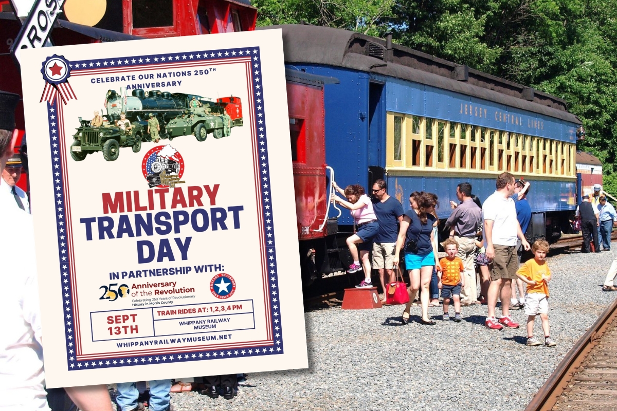 morristourism's tweet photo. Visit the Whippany Railway Museum this Sunday for family-friendly excursion train rides at 1, 2, 3, and 4pm, plus special guests from the Military Transport Association for Military Transport Day. Learn more and book your tickets at: https://t.co/uhsls4Ko5p https://t.co/o5ry3rJZJs