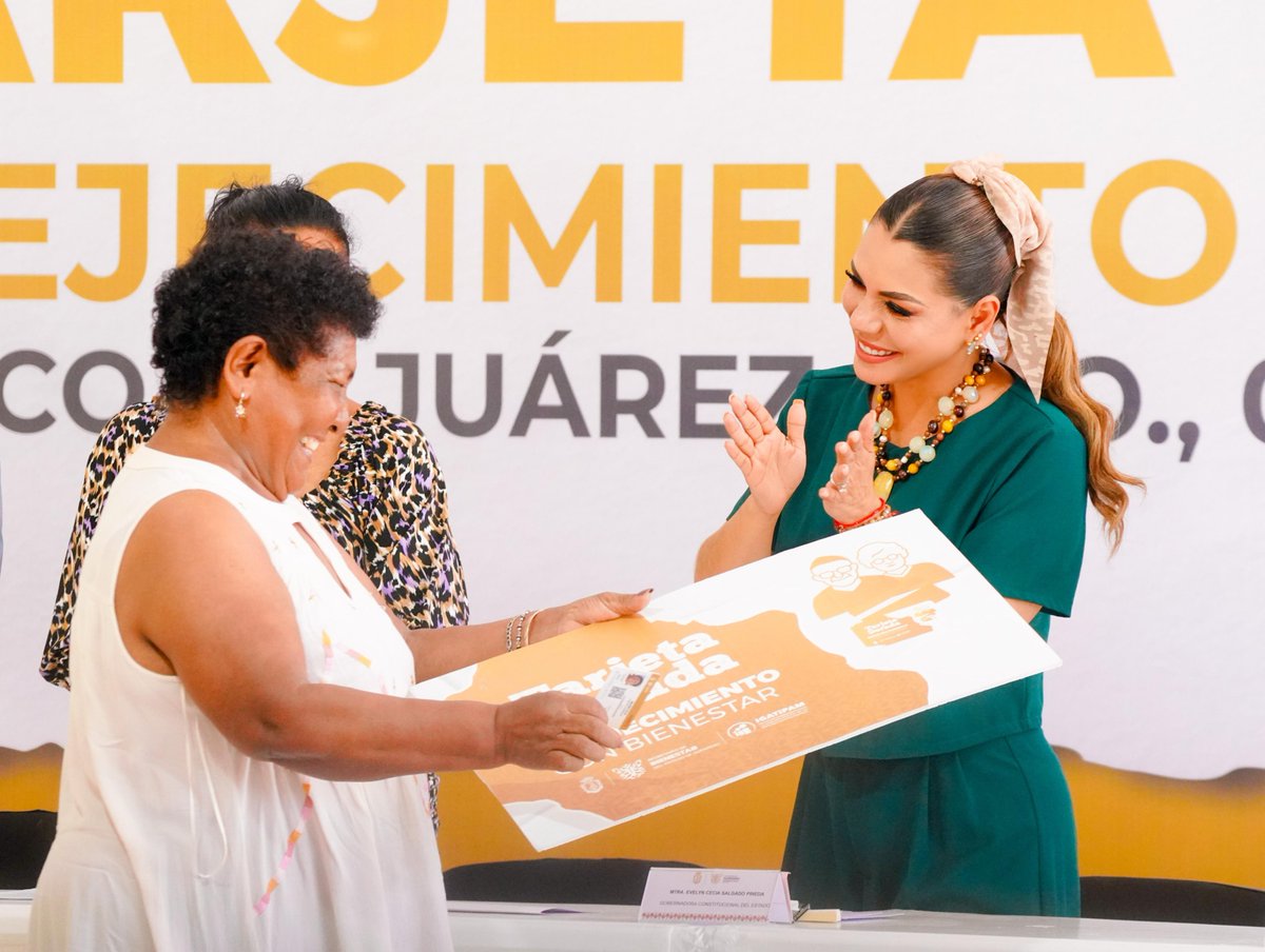 SBienestarGro's tweet photo. Cinco años reconociendo el valor de nuestras personas adultas mayores y acercando acciones que contribuyen a su bienestar y dignidad es la visión de nuestra gobernadora Evelyn Salgado Pineda #ResultadosQueTransforman https://t.co/2U7LDJqoNo