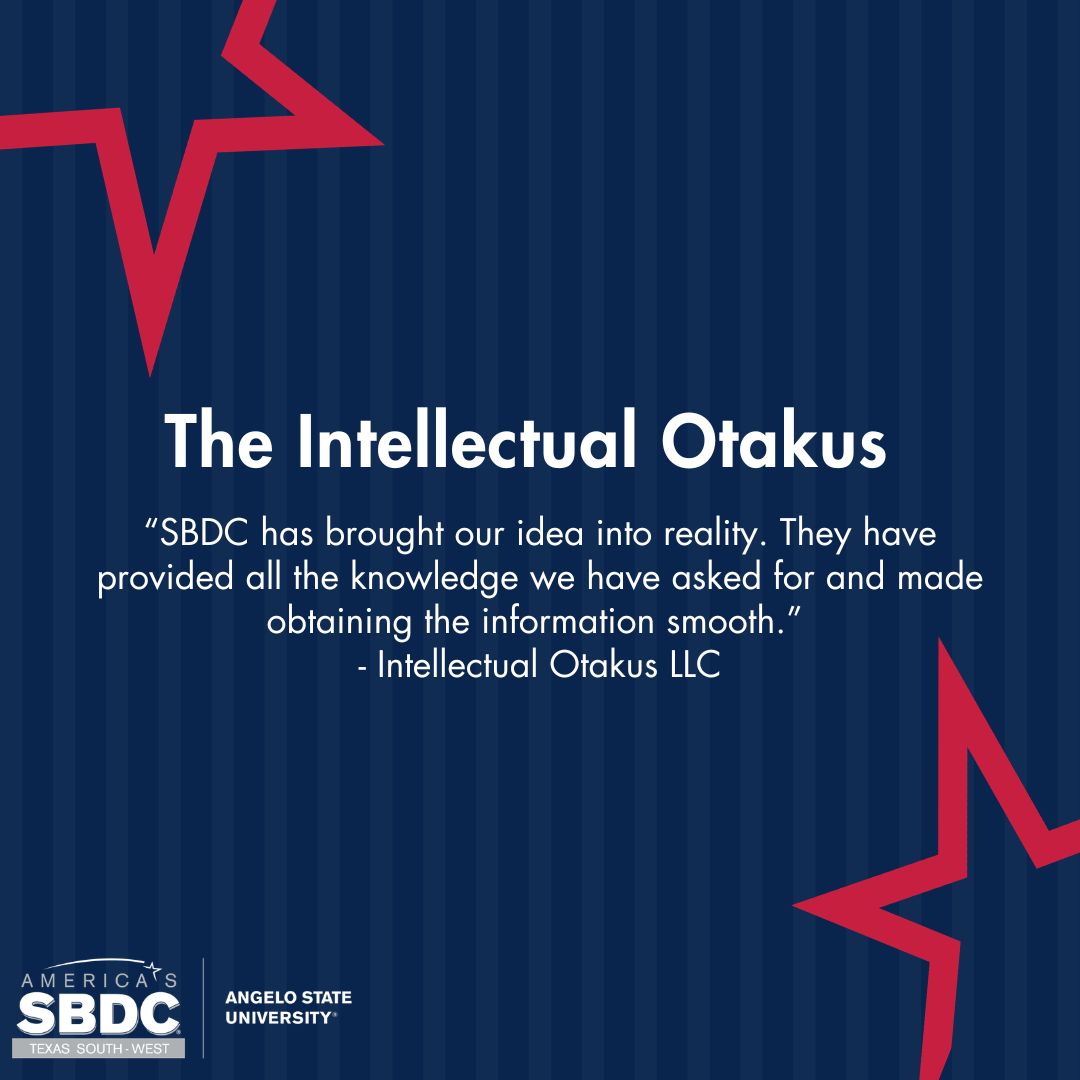 ASUSBDC's tweet photo. Turning ideas into reality, one step at a time. We're proud to have helped Intellectual Otakus LLC bring their vision to life through guidance, resources, and support. Thank you for trusting SBDC to be part of your journey! 

#SBDC #SmallBusinessSuccess https://t.co/rwgXfhfc09
