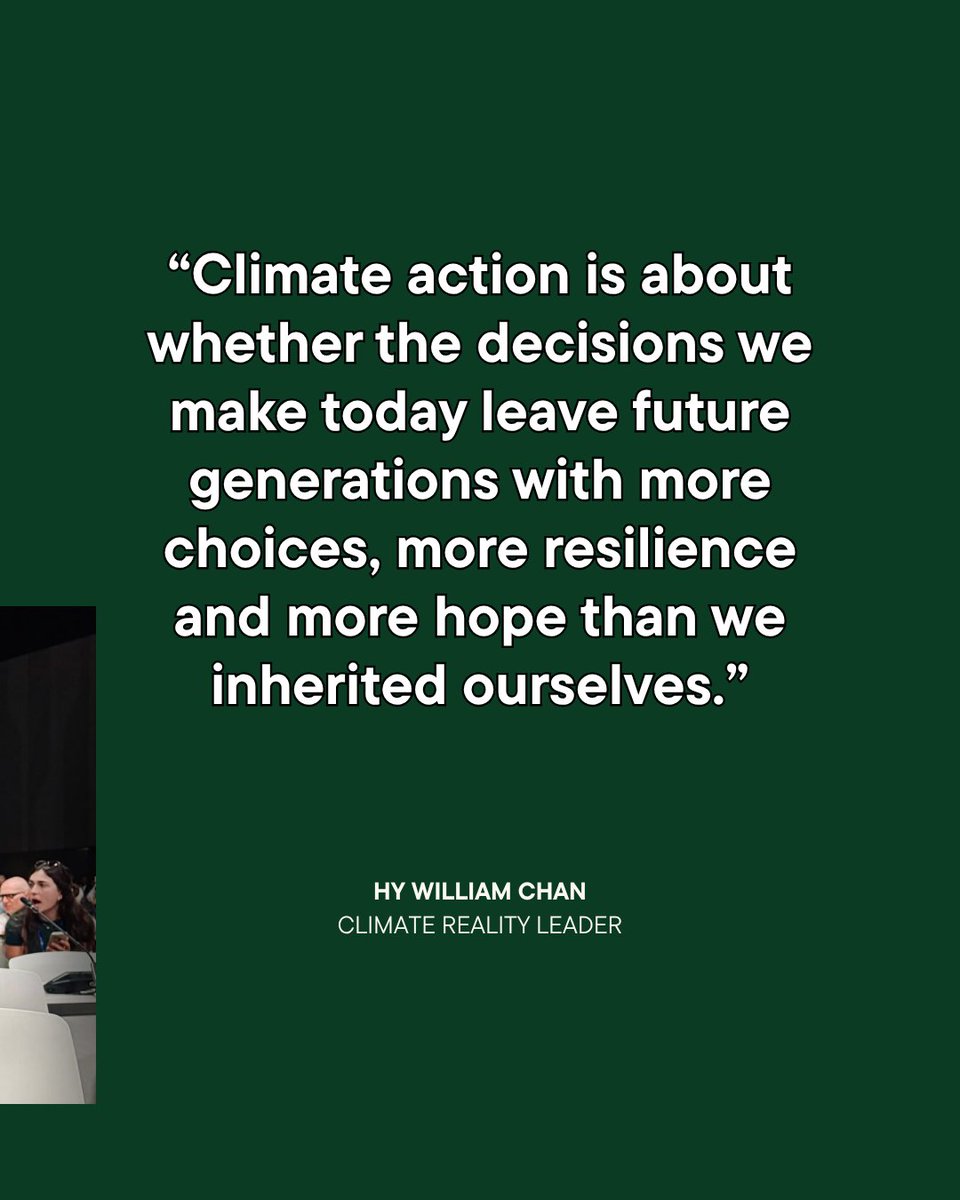 ClimateReality's tweet photo. HY William Chan never wanted to be a politician. 

In fact, he had become disillusioned with politics. But as an architect and urban planner, he understood that the decisions we make about our cities eventually become the streets, homes, parks, and neighborhoods people live in for decades. 

After Australia’s devastating Black Summer bushfires blanketed Sydney in smoke, William found himself thinking about who would live with the consequences of the climate crisis. 

His generation would. 

So when he was given an opportunity to step up, he said yes. 
William went on to become the youngest city councilor in Sydney’s history, bringing his experience in architecture, climate advocacy, and community building into local government – and helping push for cities to have a greater voice in global climate conversations. 

What gets William out of bed each morning is the belief that the choices we make today can give the generations after us more possibilities, stronger communities, and greater hope. 

Meet William and read his full story: https://t.co/xmVvUty44F 
-- 
#MeetingtheMoment is our 20th anniversary spotlight series celebrating 20 Climate Reality Leaders around the world and the many ways they’re turning awareness into action.