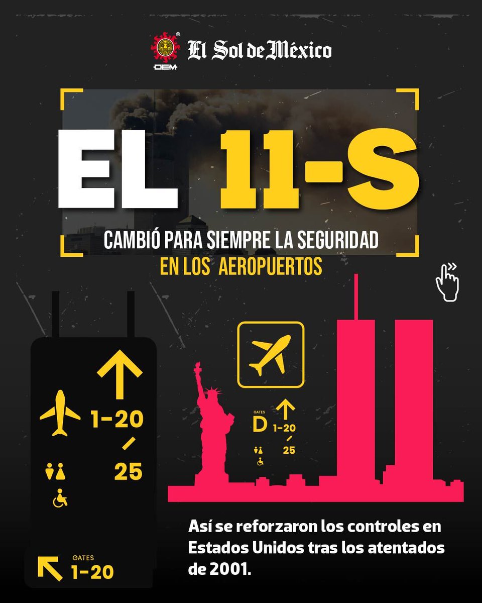 elsolde_mexico's tweet photo. 📚 Una forma de enseñar el 11-S a quienes no lo vivieron es comenzar por un aeropuerto. Para los jóvenes nacidos después de 2001, los controles son parte de viajar, pero esa normalidad tiene una fecha.

https://t.co/xMUjzKcmUB https://t.co/4XLgpHFzc4