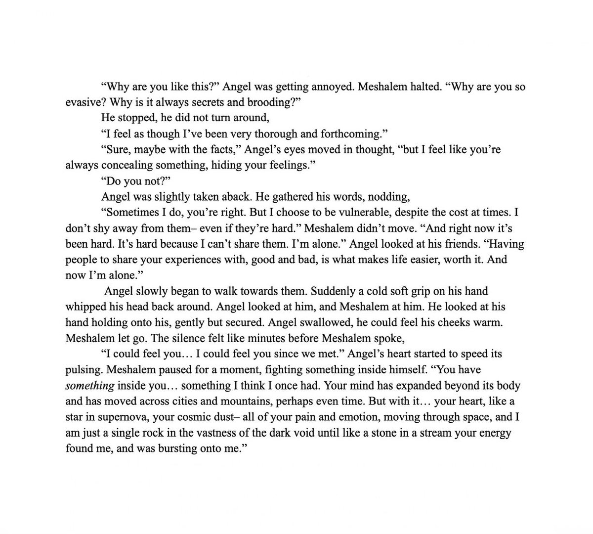 JAndres_Writes's tweet photo. Tensions Changed — A small snippet from the upcoming chapter of “Vampyr” V-8! SPOILER ! (kind of)

Read Chapters 1-7 of “Vampyr” and catch up before the next chapter drops!
Share your thoughts and feelings with me, I’d love to discuss.
Let’s yap!
https://t.co/ZTbVfmOXat
xx https://t.co/iovdpzvPbF