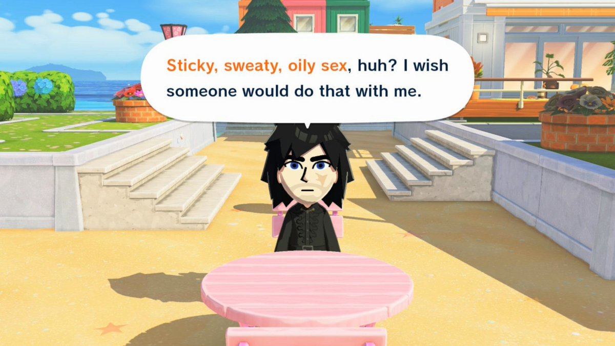 Sweetie_Bacon's tweet photo. Decided to check in on my Tomodachi island. Glad to know everyone is doing okay. https://t.co/IAdLDE8rtp