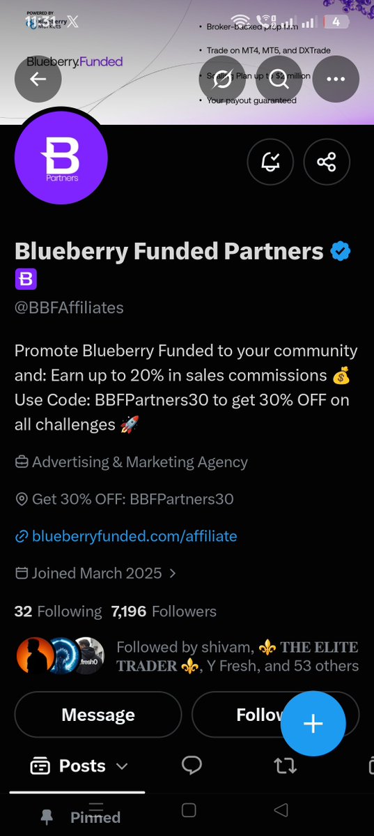 stocksarena45's tweet photo. @Calm__Trader @BlueberryFunded @BBFAffiliates @zackstech @iam_Hermeess @assuphie @1HUMBLEX @MOH_SON_01 @Eurusd_killer Blueberry funded firm is the one of the best firm which have less rules and regulations and gives payout on time ✅ 
All task done 🙏

@sahilrai45

@believe4510 

@Apngs__08667 https://t.co/C5E59z8Kek